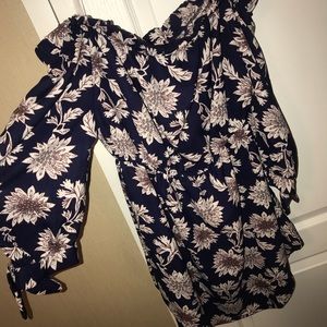 Floral off the shoulder dress